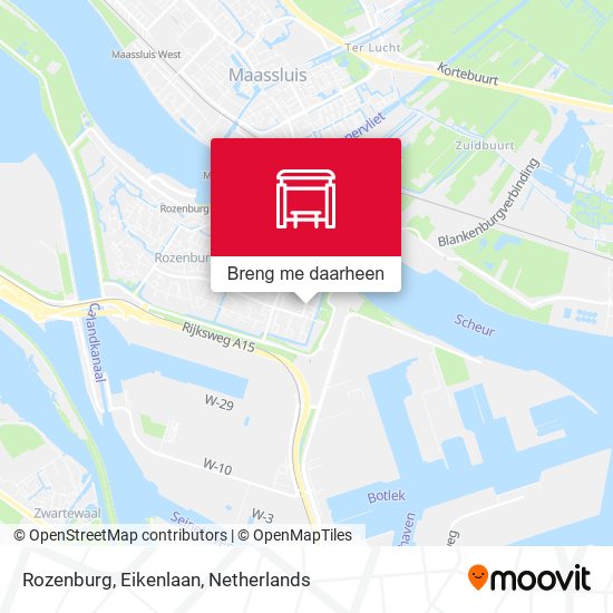 Rozenburg, Eikenlaan kaart