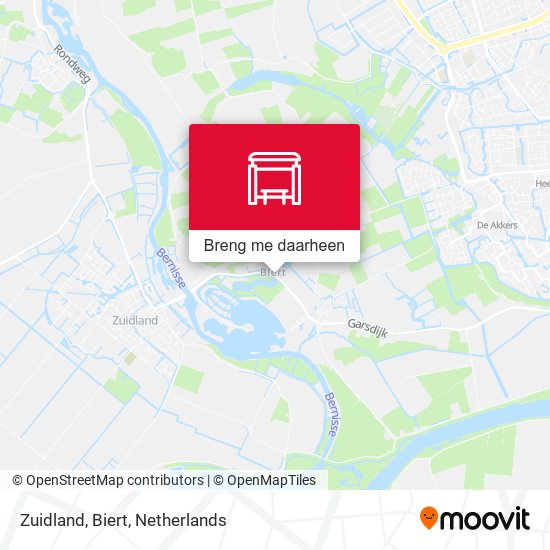 Zuidland, Biert kaart