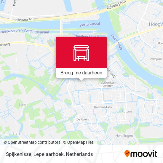 Spijkenisse, Lepelaarhoek kaart