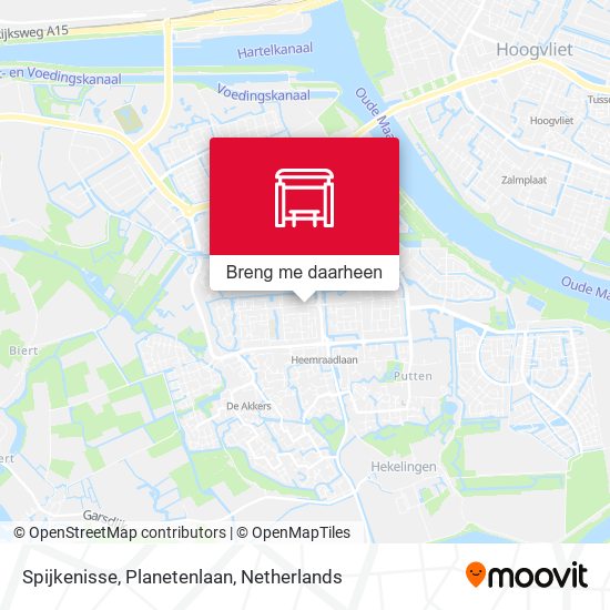 Spijkenisse, Planetenlaan kaart