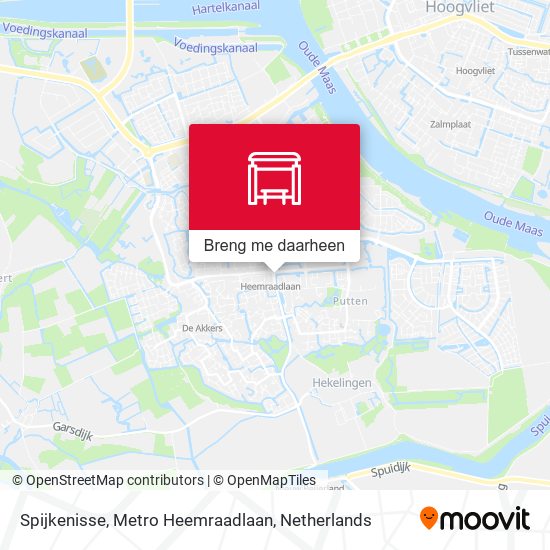 Spijkenisse, Metro Heemraadlaan kaart