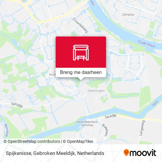 Spijkenisse, Gebroken Meeldijk kaart