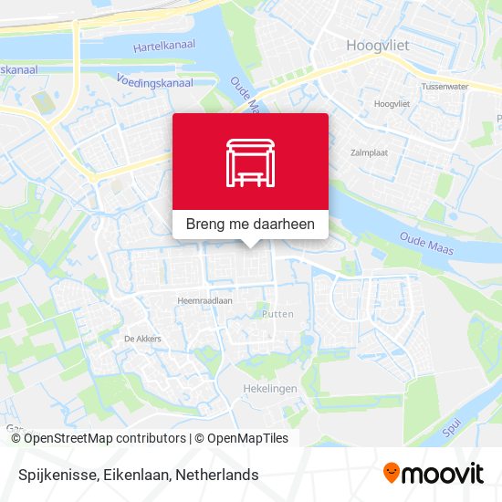 Spijkenisse, Eikenlaan kaart