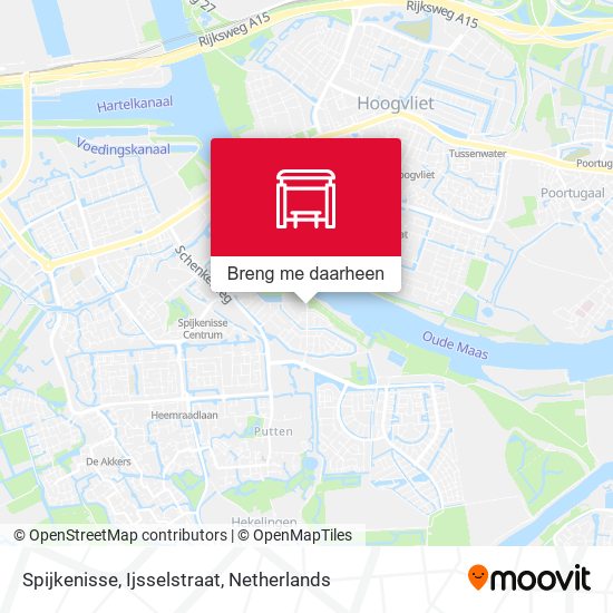 Spijkenisse, Ijsselstraat kaart