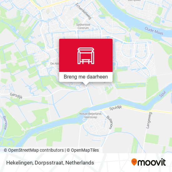 Hekelingen, Dorpsstraat kaart