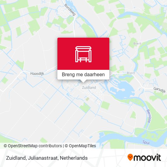 Zuidland, Julianastraat kaart