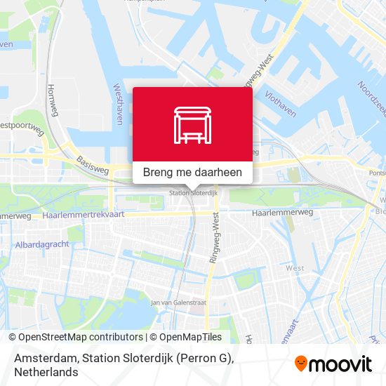 Amsterdam, Station Sloterdijk (Perron G) kaart