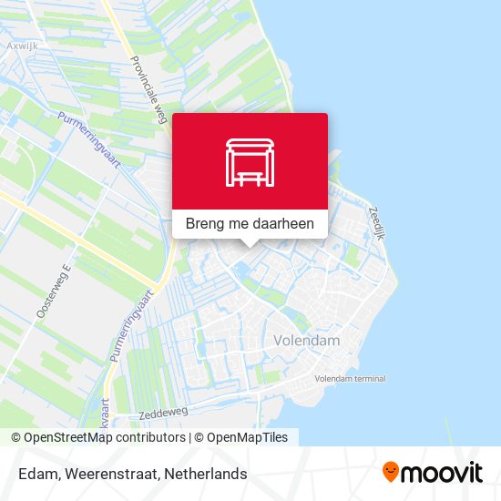 Edam, Weerenstraat kaart
