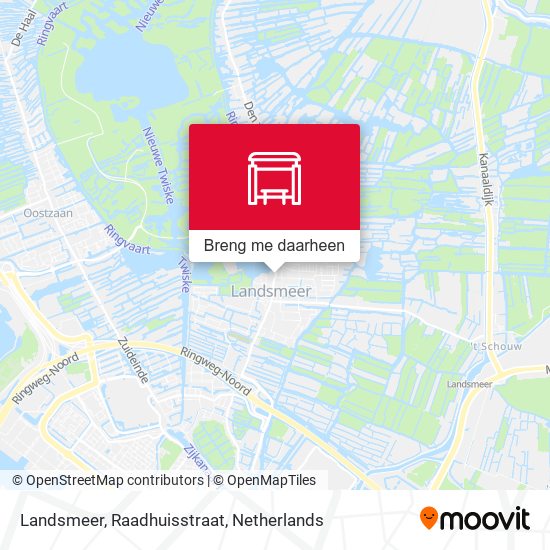 Landsmeer, Raadhuisstraat kaart