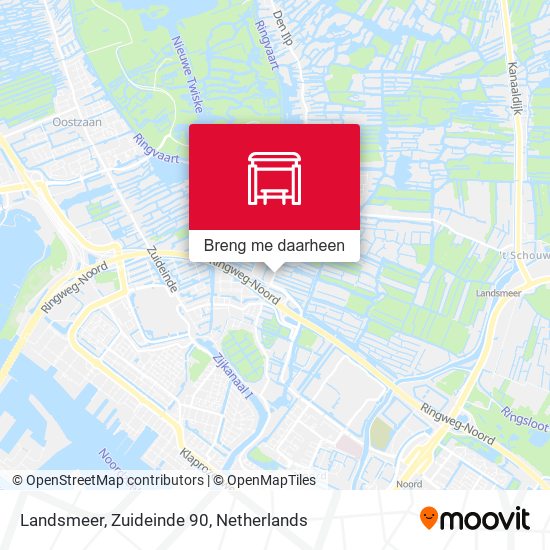 Landsmeer, Zuideinde 90 kaart