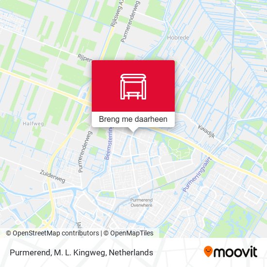 Purmerend, M. L. Kingweg kaart