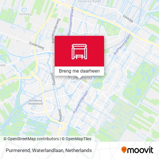 Purmerend, Waterlandlaan kaart