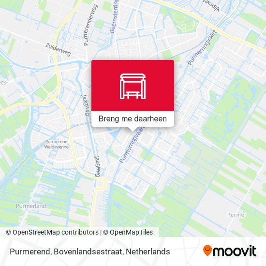 Purmerend, Bovenlandsestraat kaart