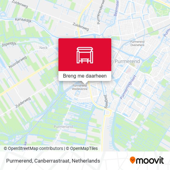 Purmerend, Canberrastraat kaart