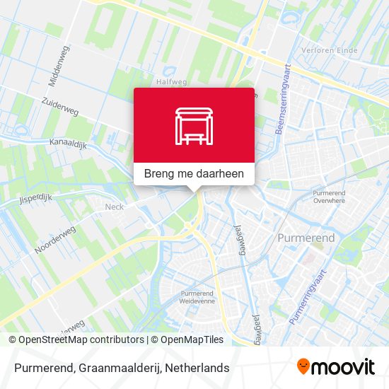 Purmerend, Graanmaalderij kaart