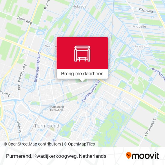 Purmerend, Kwadijkerkoogweg kaart