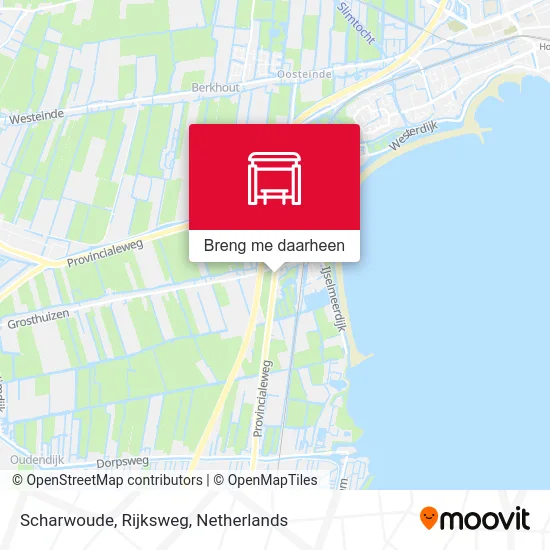 Scharwoude, Rijksweg kaart