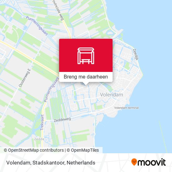 Volendam, Stadskantoor kaart