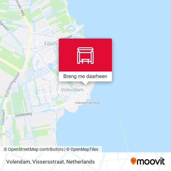 Volendam, Vissersstraat kaart