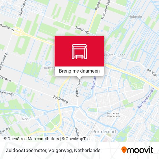 Zuidoostbeemster, Volgerweg kaart