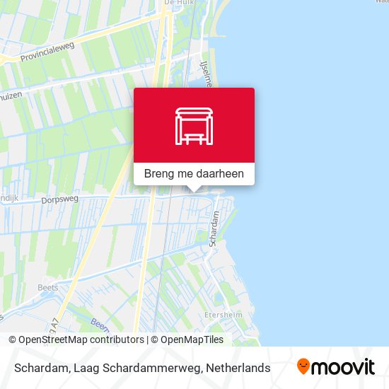 Schardam, Laag Schardammerweg kaart