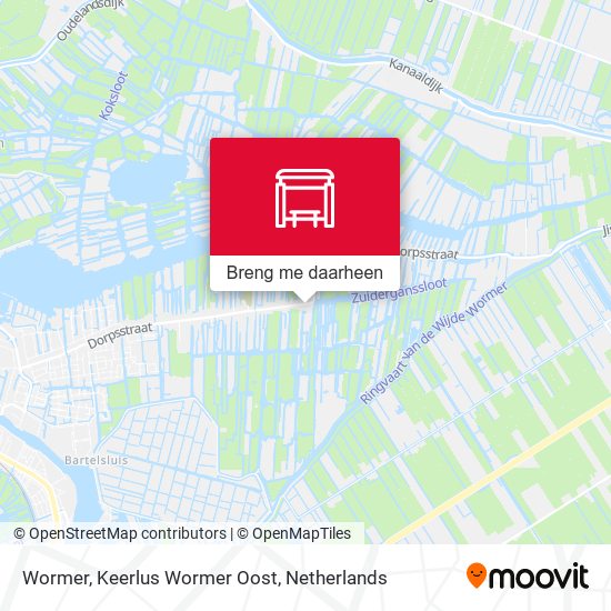 Wormer, Keerlus Wormer Oost kaart