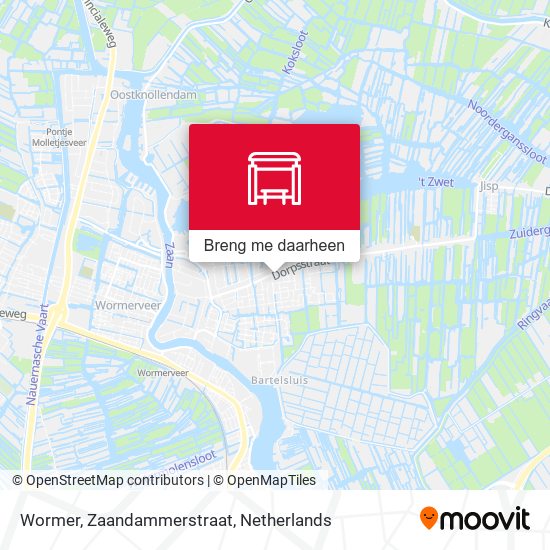 Wormer, Zaandammerstraat kaart