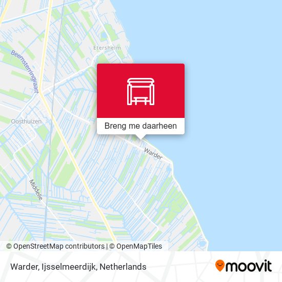 Warder, Ijsselmeerdijk kaart