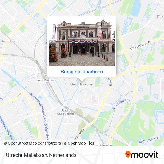 Utrecht Maliebaan kaart