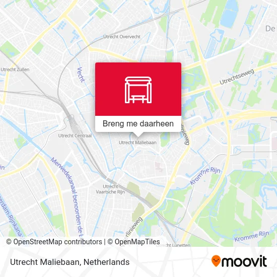 Utrecht Maliebaan kaart