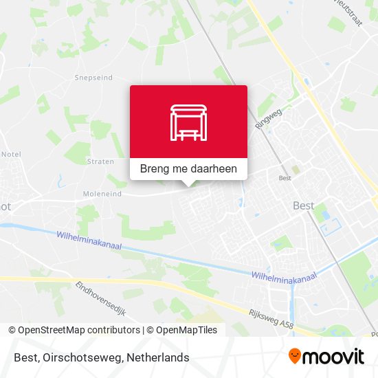 Best, Oirschotseweg kaart