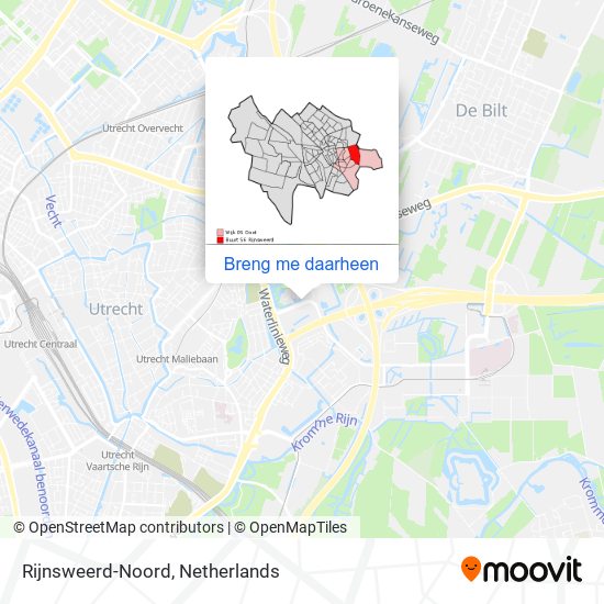 Rijnsweerd-Noord kaart