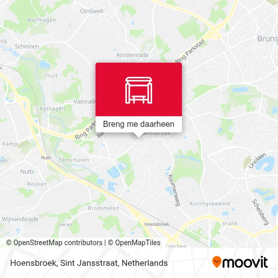 Hoensbroek, Sint Jansstraat kaart