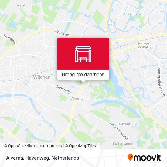 Alverna, Havenweg kaart