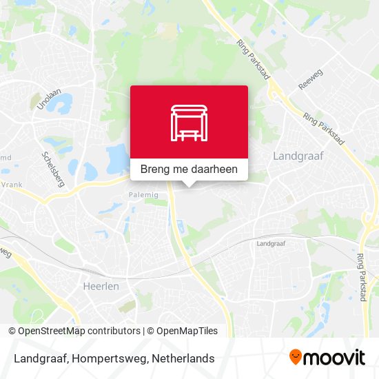 Landgraaf, Hompertsweg kaart