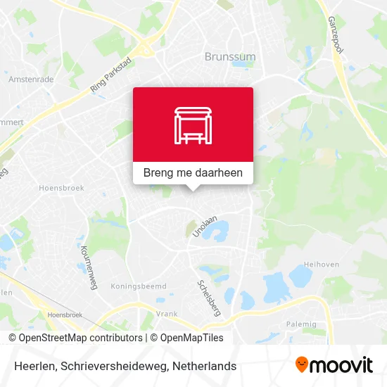 Heerlen, Schrieversheideweg kaart