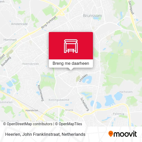 Heerlen, John Franklinstraat kaart