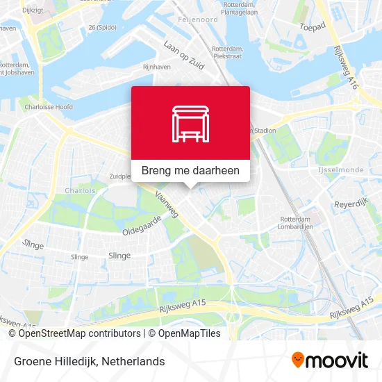 Groene Hilledijk kaart