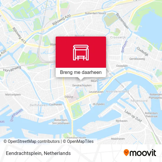 Eendrachtsplein kaart