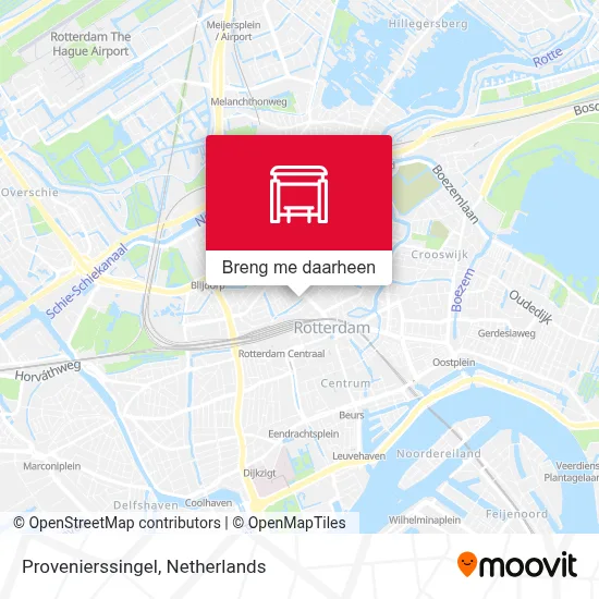 Provenierssingel kaart