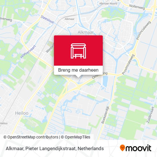 Alkmaar, Pieter Langendijkstraat kaart