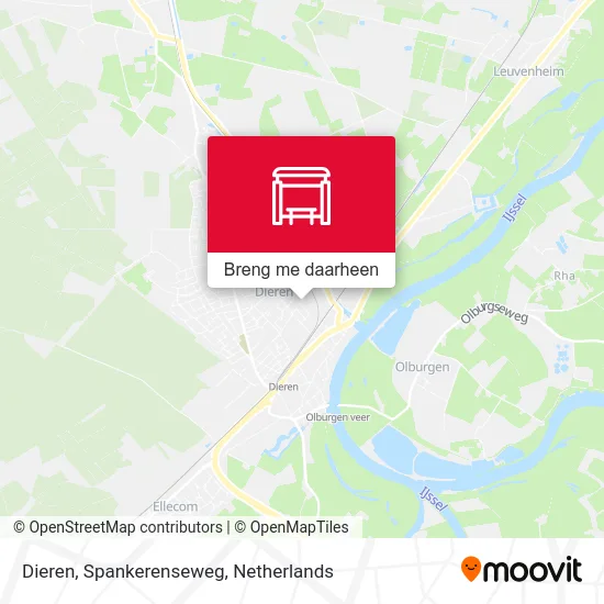Dieren, Spankerenseweg kaart