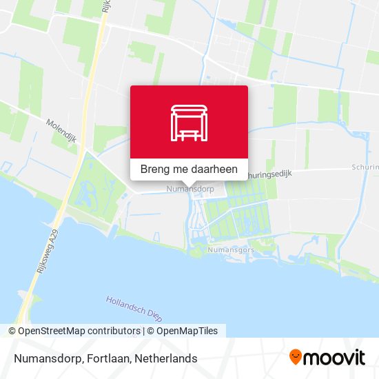 Numansdorp, Fortlaan kaart