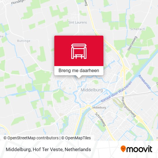 Middelburg, Hof Ter Veste kaart