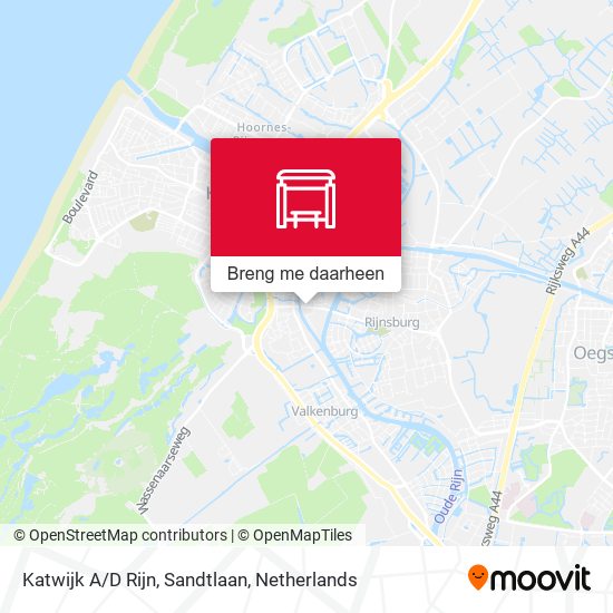 Katwijk A/D Rijn, Sandtlaan kaart