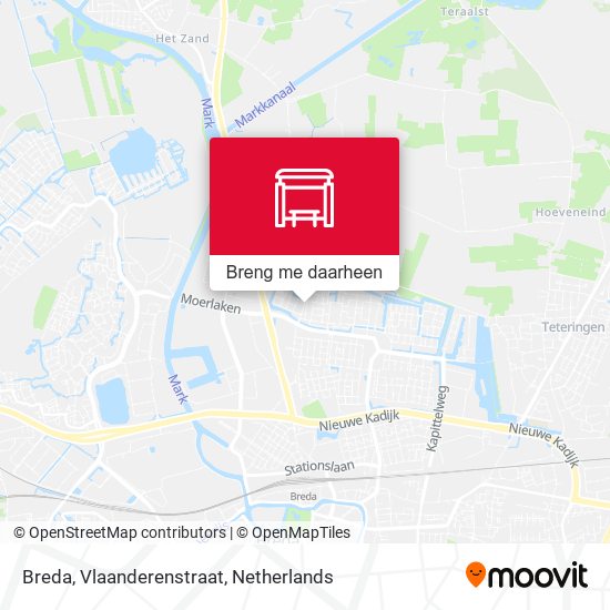 Breda, Vlaanderenstraat kaart