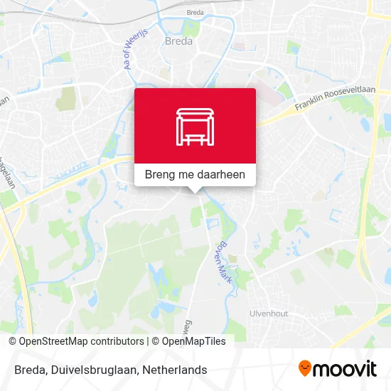 Breda, Duivelsbruglaan kaart