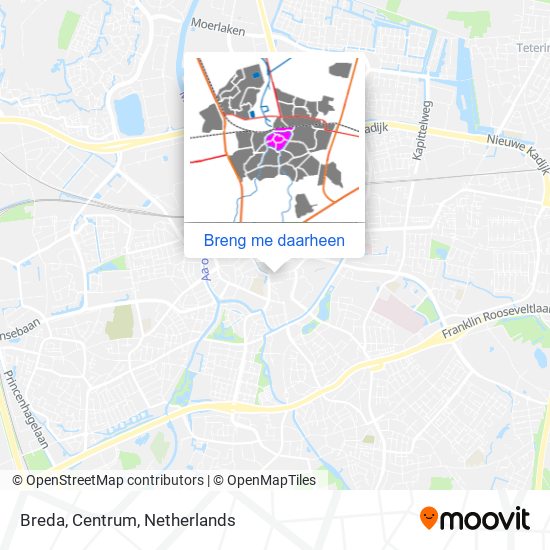 Breda, Centrum kaart