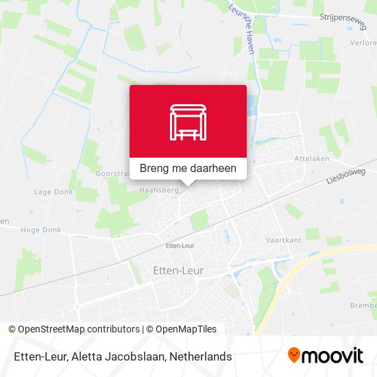 Etten-Leur, Aletta Jacobslaan kaart