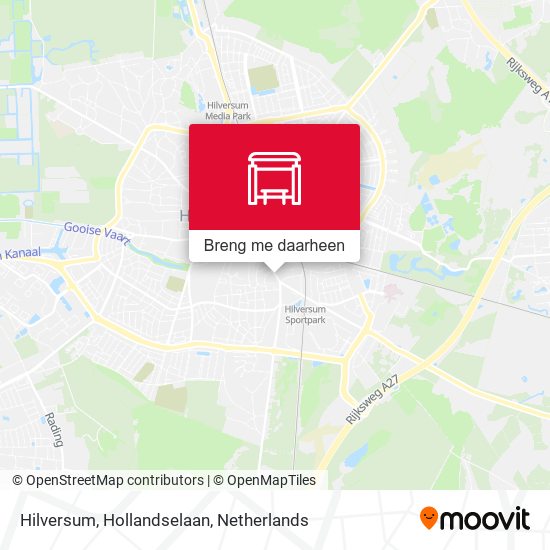 Hilversum, Hollandselaan kaart